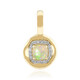 9K Brazilian White Opal Gold Pendant