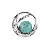 Turquoise Silver Pendant