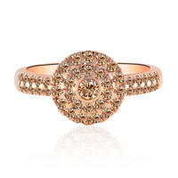 14K SI1 Argyle Rose De France Diamond Gold Ring