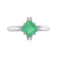 Ethiopian Emerald Silver Ring