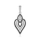 Black Spinel Silver Pendant