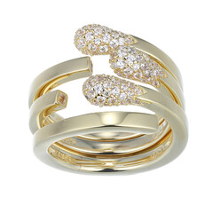 White Topaz Silver Ring (Adela Silber)