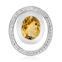Citrine Silver Pendant