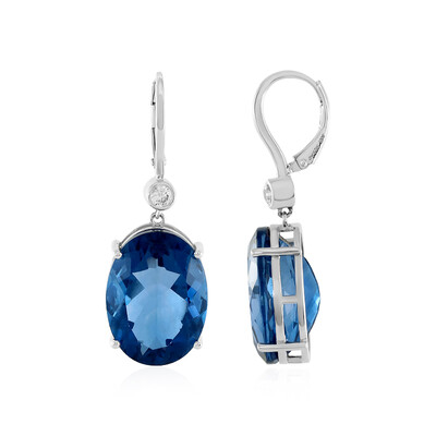 Colour Change Fluorite Silver Earrings