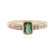 Benedito Green Tourmaline Silver Ring (Adela Silber)