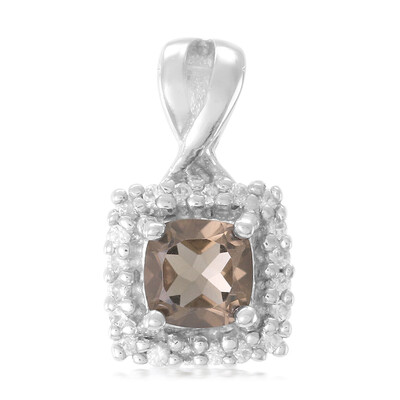 Smoky Quartz Silver Pendant