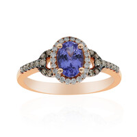 10K AAA Tanzanite Gold Ring