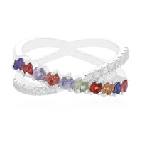 Fancy Sapphire Silver Ring