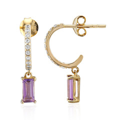 Amethyst Silver Earrings