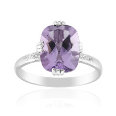 Rose de France Amethyst Silver Ring