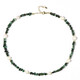 Zambian Emerald Silver Necklace (Riya)