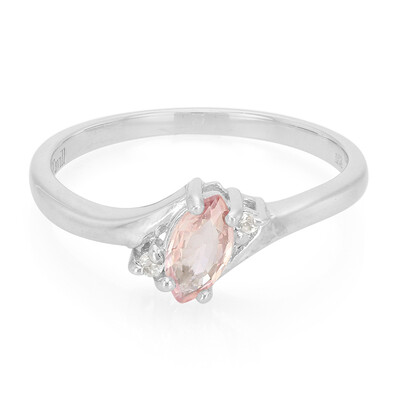 Padparadscha Sapphire Silver Ring