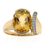 9K Golden Beryl Gold Ring