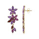Zambian Amethyst Silver Earrings