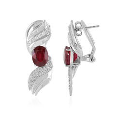 Madagascar Ruby Silver Earrings (de Melo)