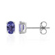 Tanzanite Silver Earrings