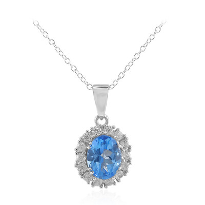 INDIGO BLUE TOPAZ Silver Necklace