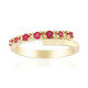 18K Red Beryl Gold Ring