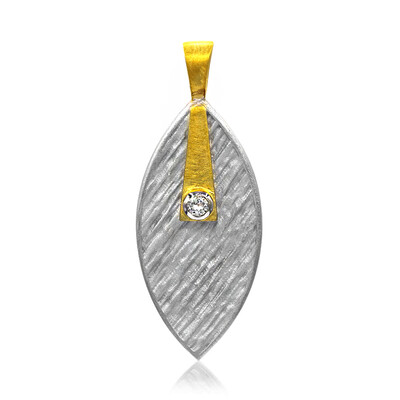 White Topaz Silver Pendant (MONOSONO COLLECTION)