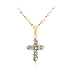 Sky Blue Topaz Silver Necklace