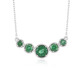 Green apatite Silver Necklace