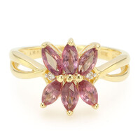 18K Unheated Padparadscha Sapphire Gold Ring (AMAYANI)