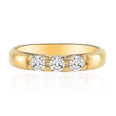 14K IF (D) Diamond Gold Ring (Annette)