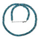 Pacific Blue Quartz Silver Necklace