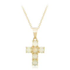 Welo Opal Silver Necklace