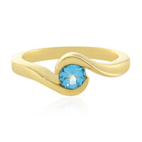 Swiss Blue Topaz Silver Ring