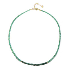 Zambian Emerald Silver Necklace