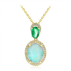 10K AAA Welo Opal Gold Necklace
