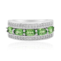 Tsavorite Silver Ring