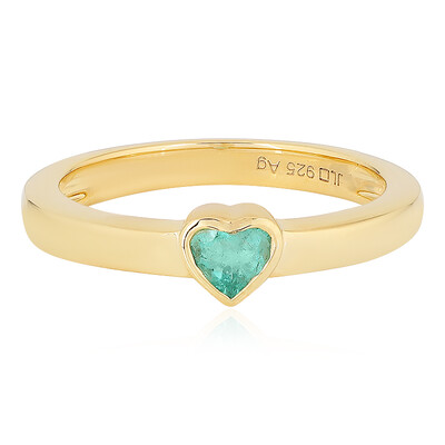 Colombian Emerald Silver Ring