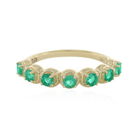 9K Zambian Emerald Gold Ring (Adela Gold)