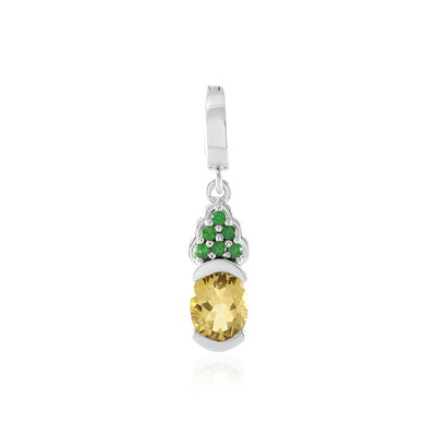 Yellow Beryl Silver Pendant