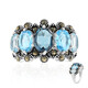 London Blue Topaz Silver Ring