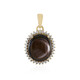 9K Black Star Sapphire Gold Pendant