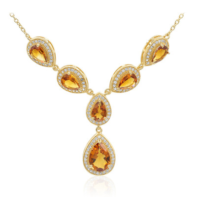 Madeira Citrine Silver Necklace