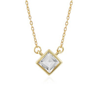 White Topaz Silver Necklace