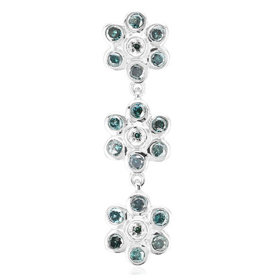 Fancy Diamond Silver Pendant
