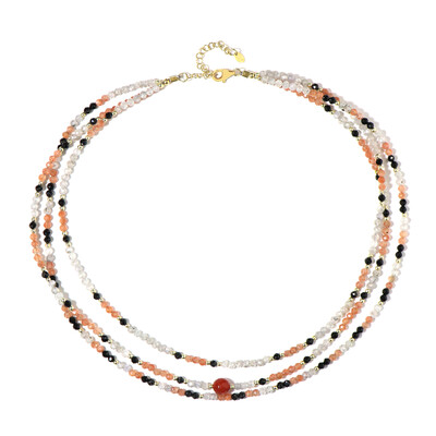 Red Agate Silver Necklace (Riya)