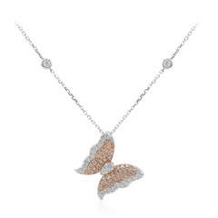 14K I1 Pink Diamond Gold Necklace (CIRARI)