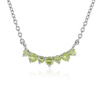 Peridot Silver Necklace