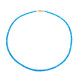 9K Neon Blue Apatite Gold Necklace