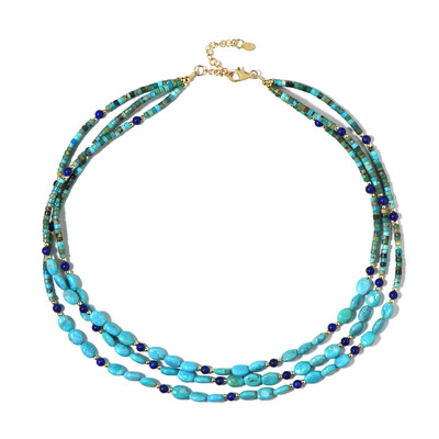 Arizona Turquoise Silver Necklace (Riya)