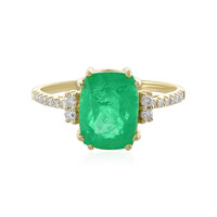 18K Ethiopian Emerald Gold Ring (AMAYANI)