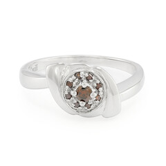 Fancy Diamond Silver Ring