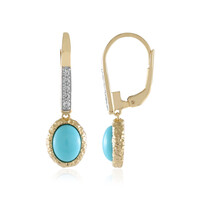 Sleeping Beauty Turquoise Silver Earrings (Faszination Türkis)