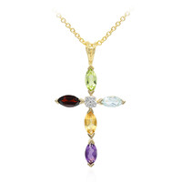 Mozambique Garnet Silver Necklace